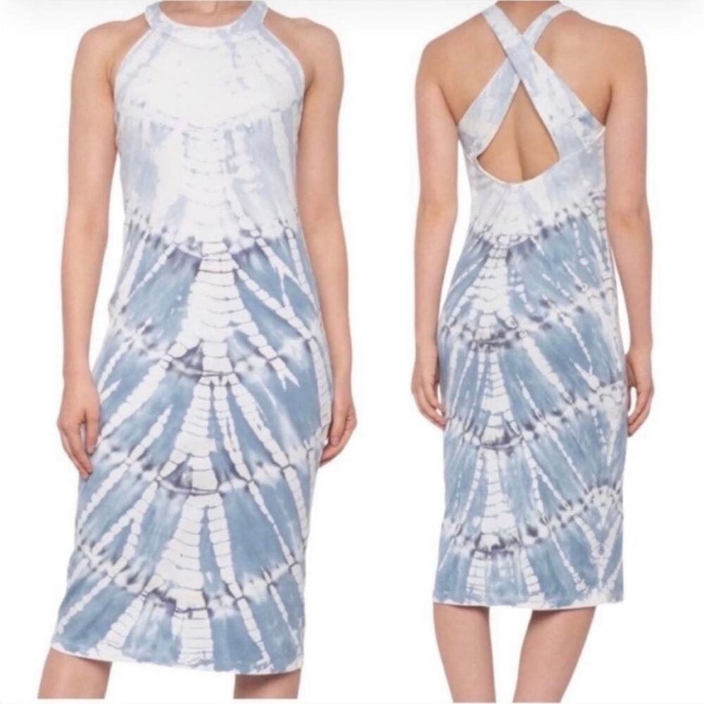 NWT Young Fabulous & Broke Maverick Dress Tie Dye Bodycon Midi Boho Size XS